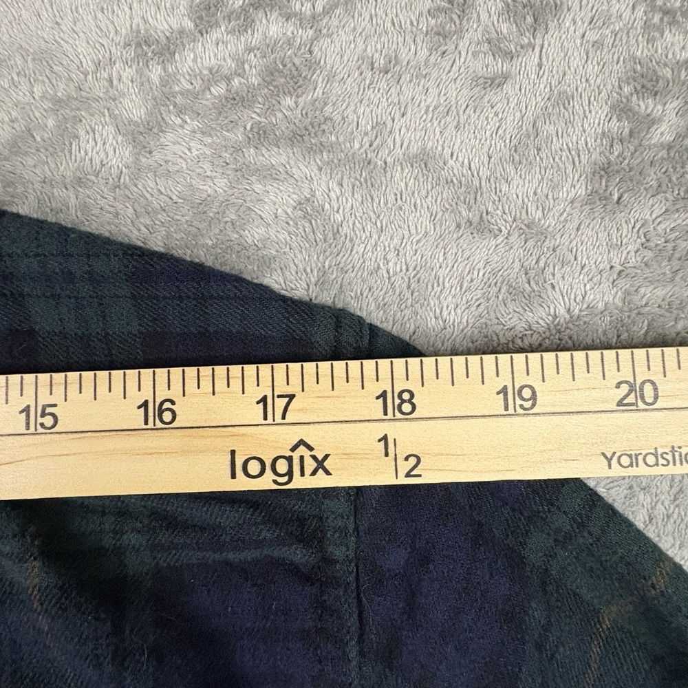 Eddie Bauer Men's L Flannel Plaid‎ LS Button Up Cotton Shirt SEE DESCRIPTION - Picture 15 of 16